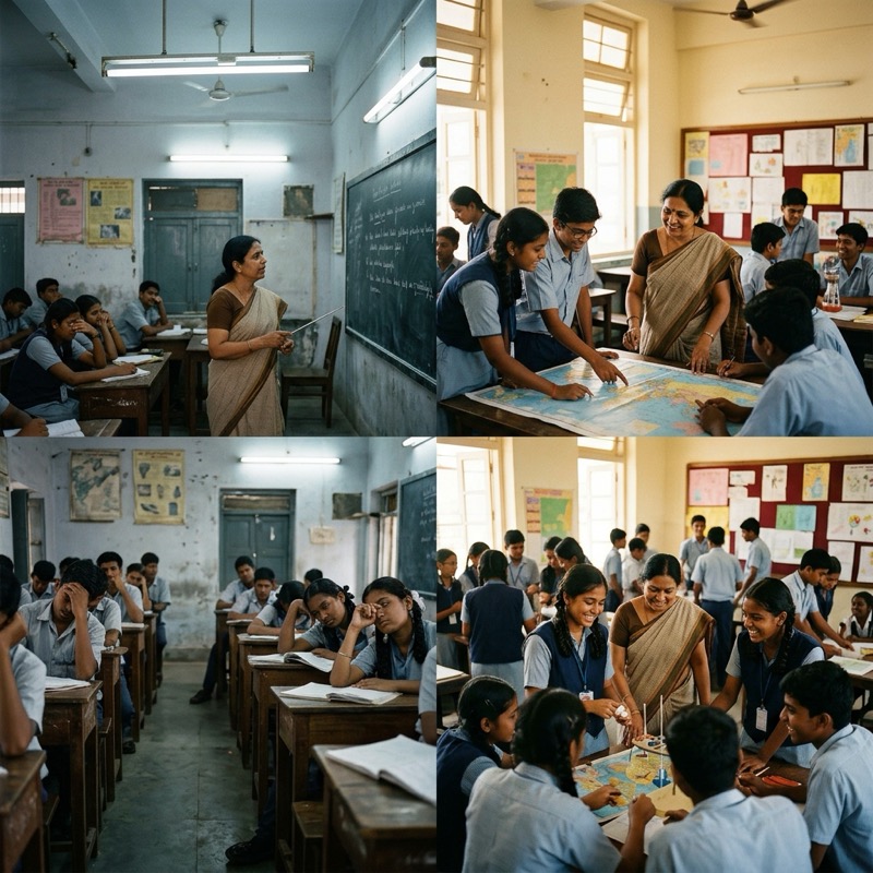 Classrooms shift from monotone lectures to dynamic collaborative learning stations